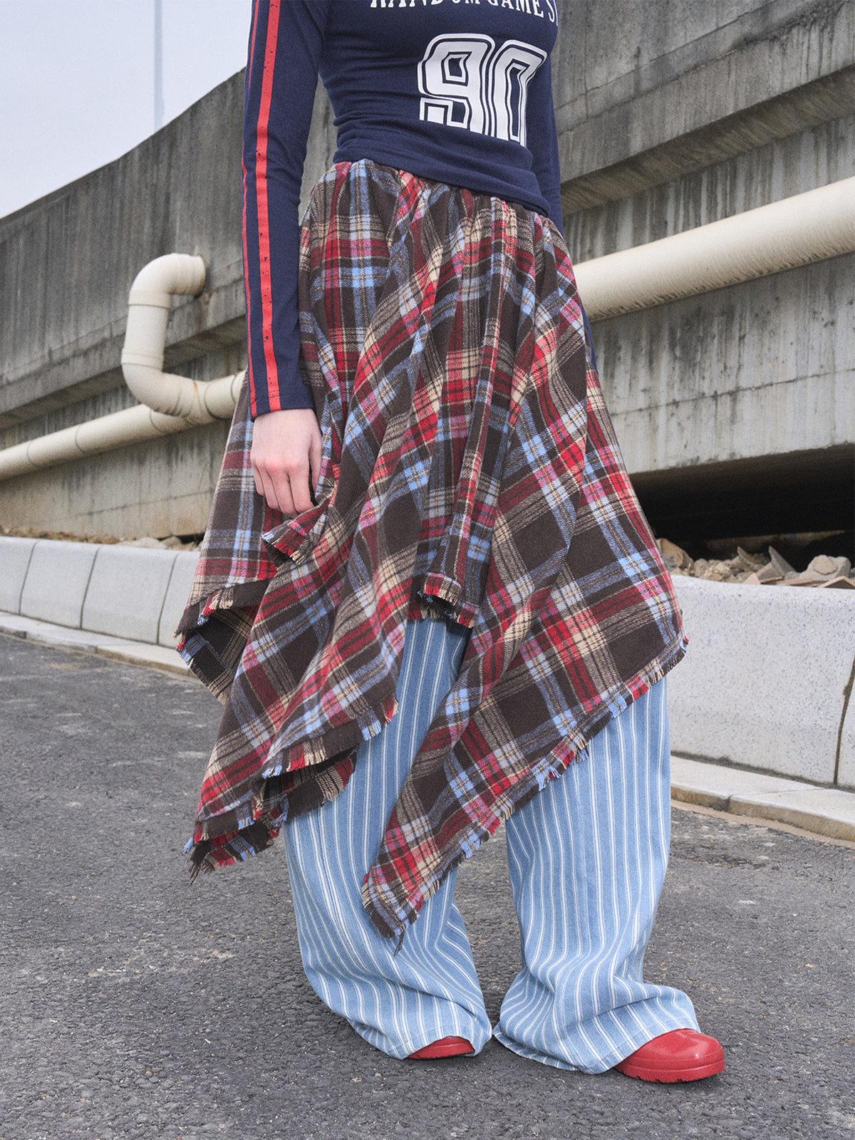 Convertible Grid Wrap - True Plaid