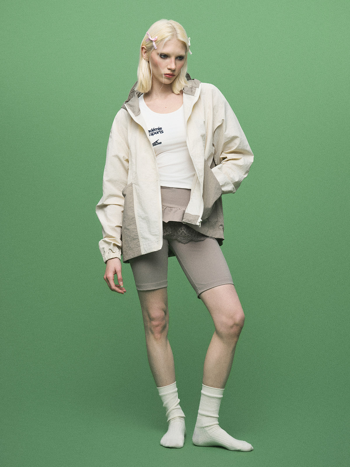 Trail Lace Leggings - Safari Cream