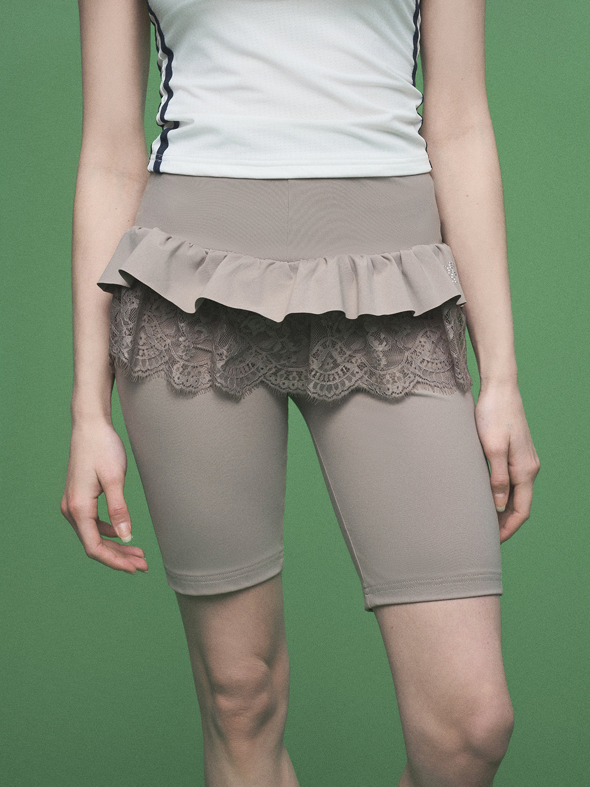 Trail Lace Leggings - Safari Cream