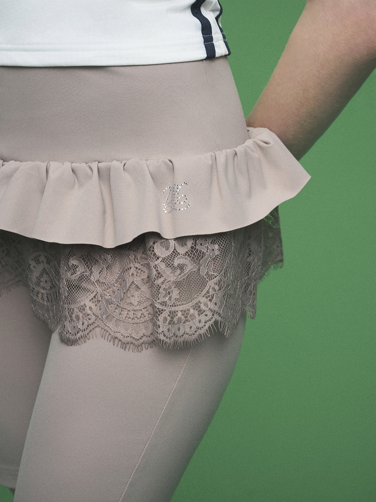 Trail Lace Leggings - Safari Cream