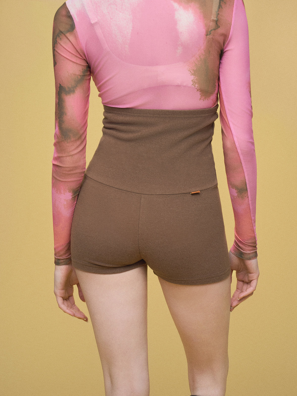 Tie-Dye Yoga Shorts – Espresso Flex