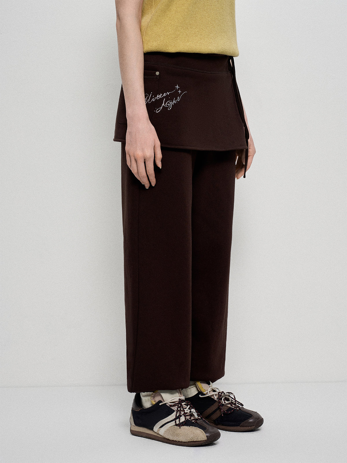 Bedazzled & Nap Sweatpants - Espresso Drip
