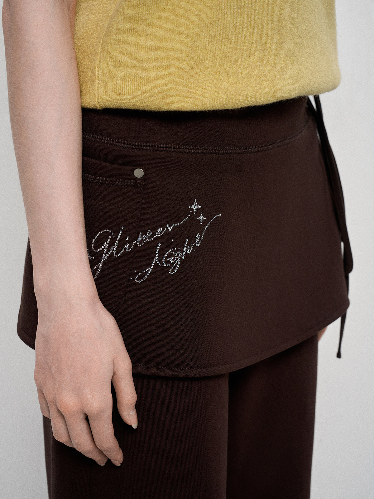 Bedazzled & Nap Sweatpants - Espresso Drip