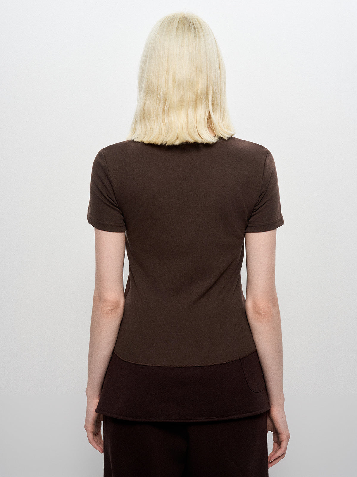 Bedazzled Web Tee - Mocha Spark