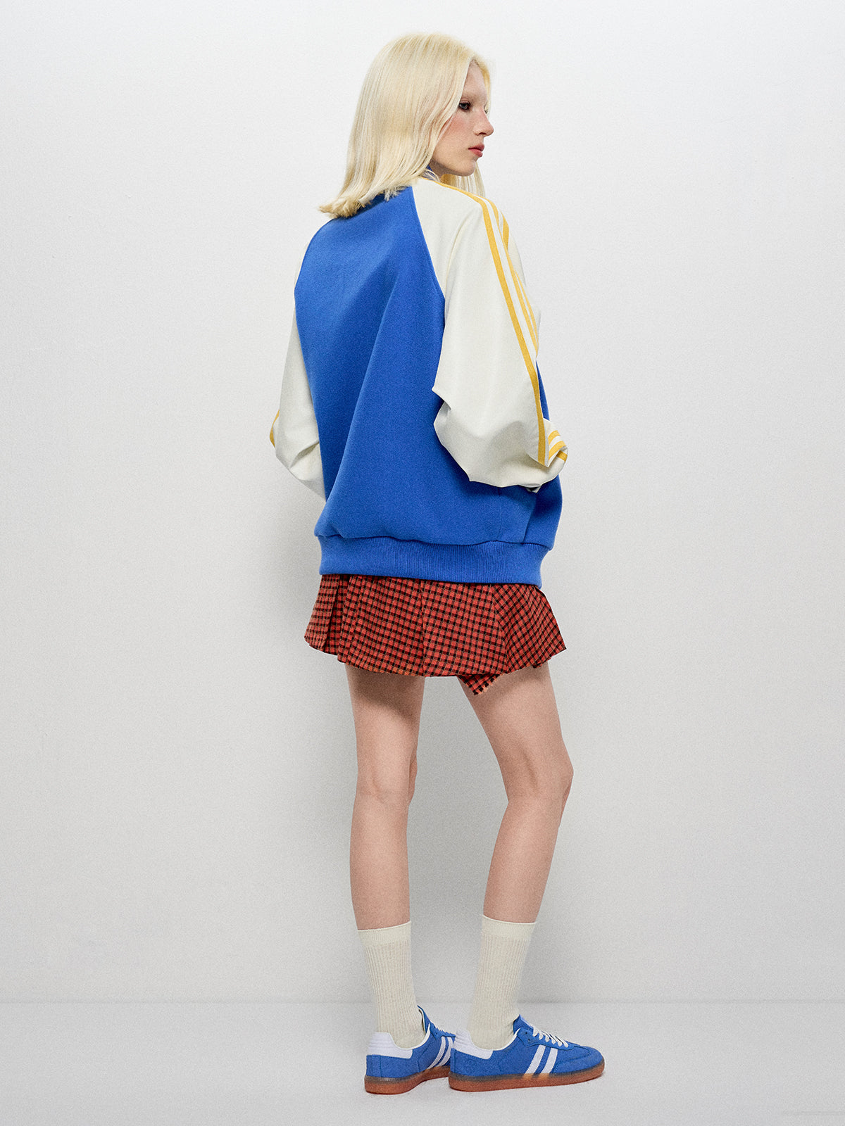 Heart Gamer Varsity Jacket - Electric Blue