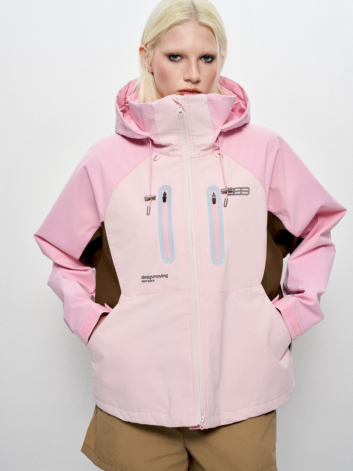 Strawberry Chocolate Zip Jacket - Pink/Brown