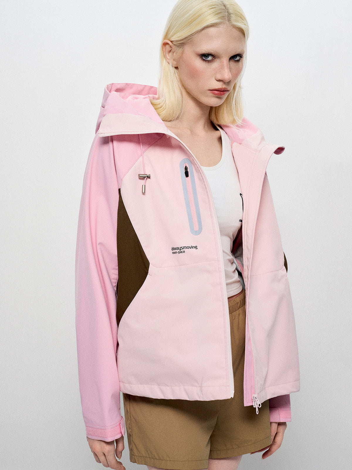 Strawberry Chocolate Zip Jacket - Pink/Brown