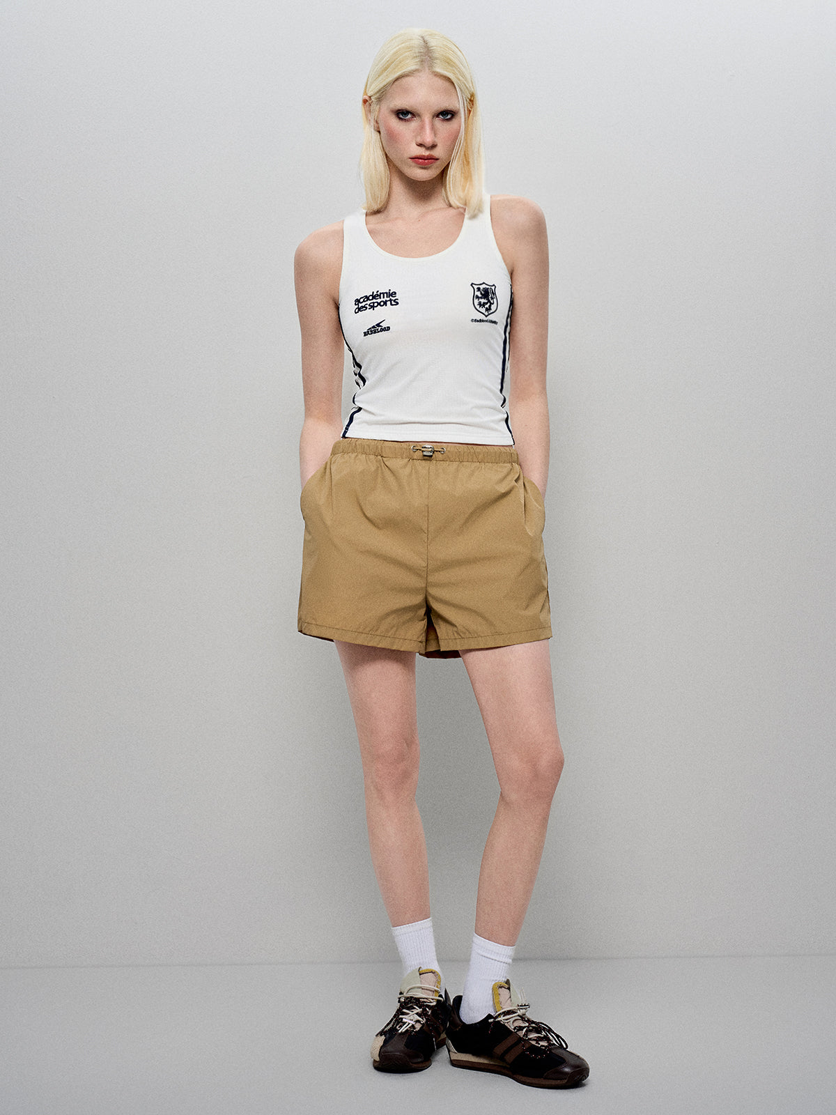 Athletic Cut Tank - Chalk White