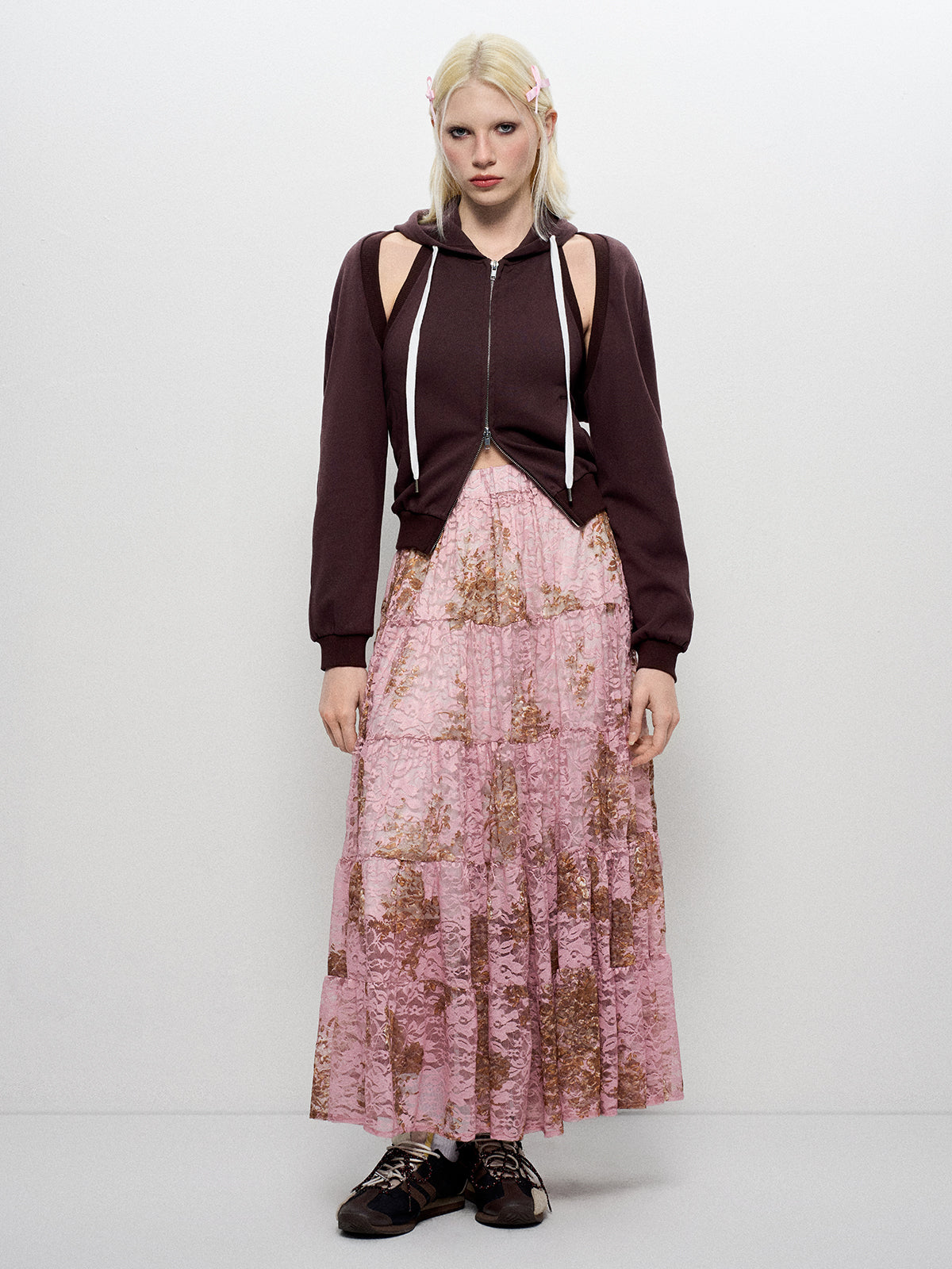 Gypsy Stitch Skirt - Blush Dune