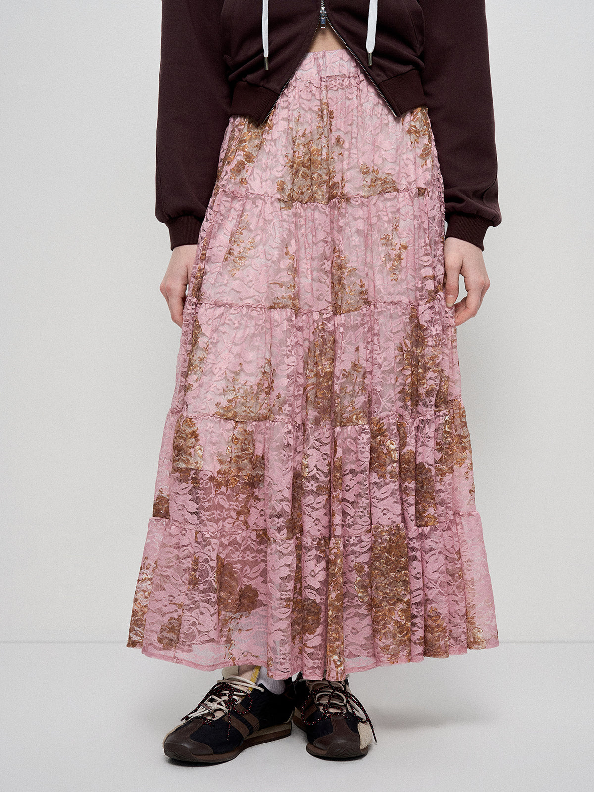 Gypsy Stitch Skirt - Blush Dune