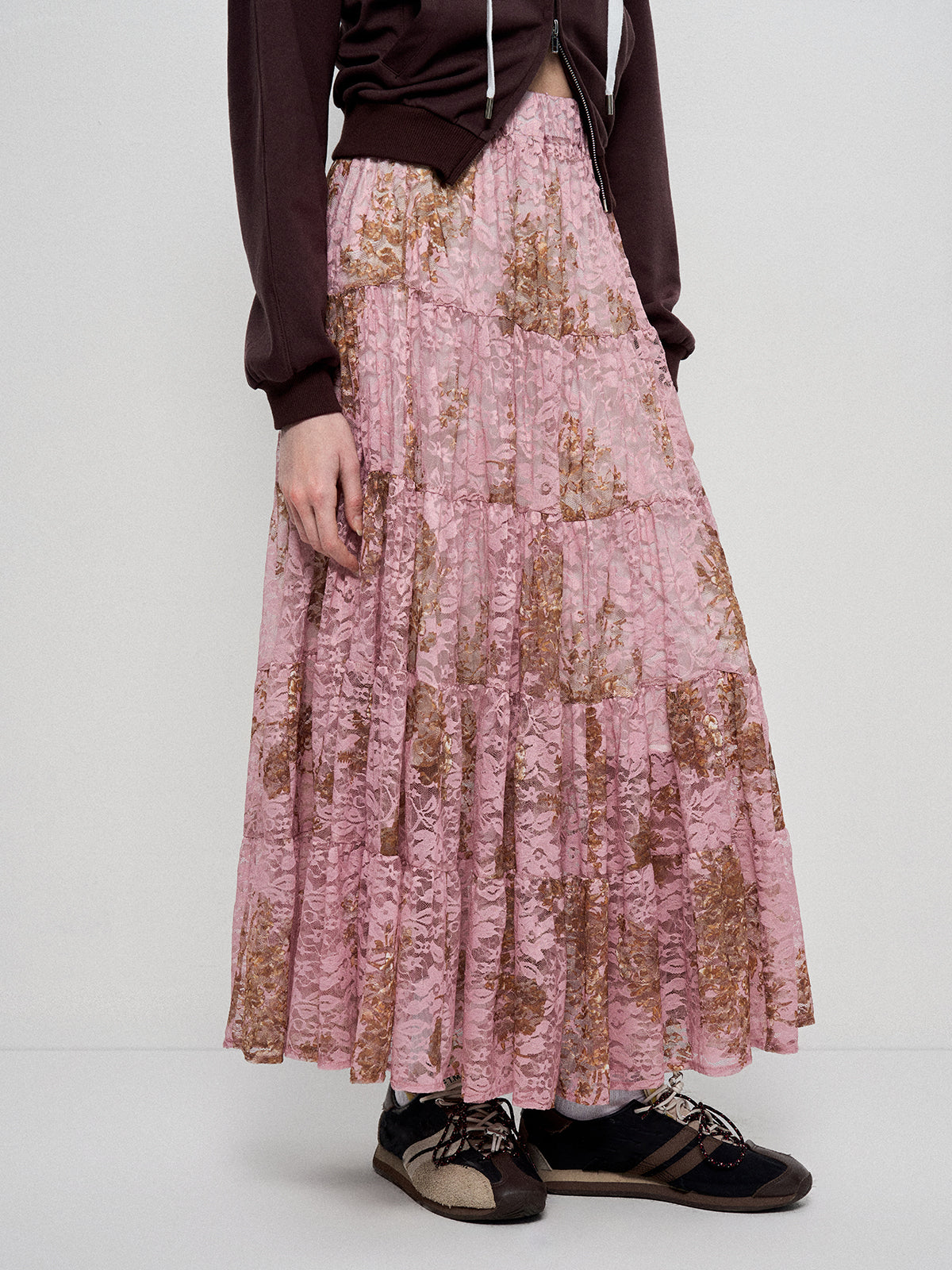 Gypsy Stitch Skirt - Blush Dune