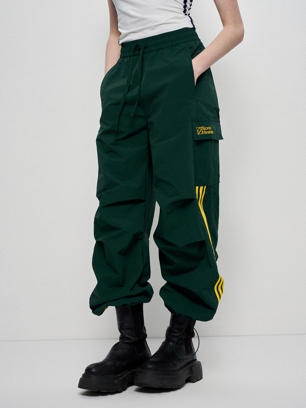 Varsity Cargo Pants - Forest Green