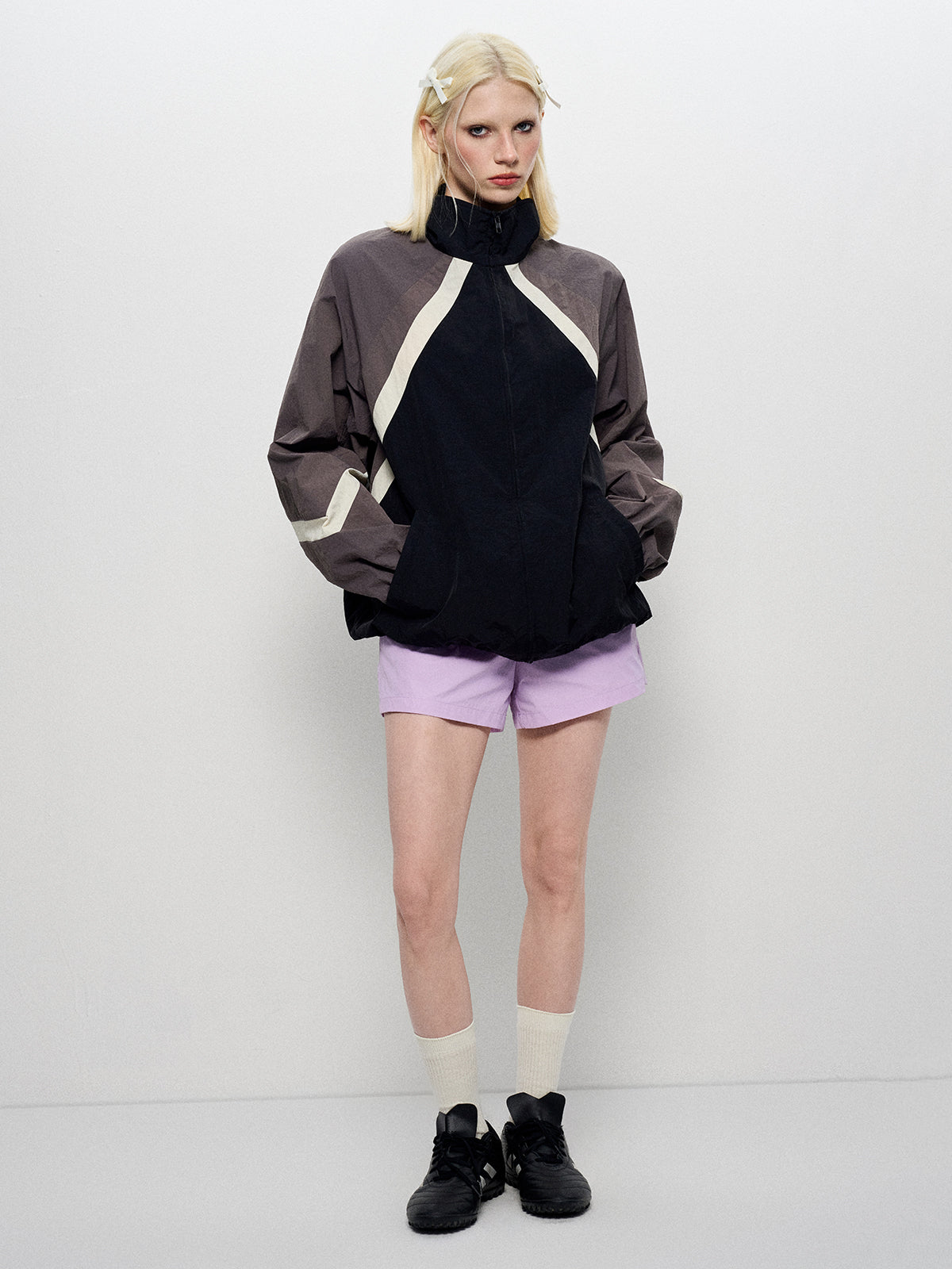 Trainee Gym Zip Jacket - Black & Grey