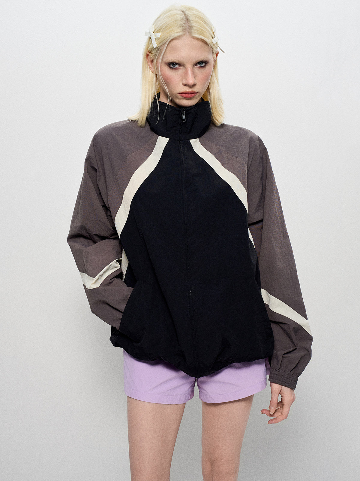 Trainee Gym Zip Jacket - Black & Grey