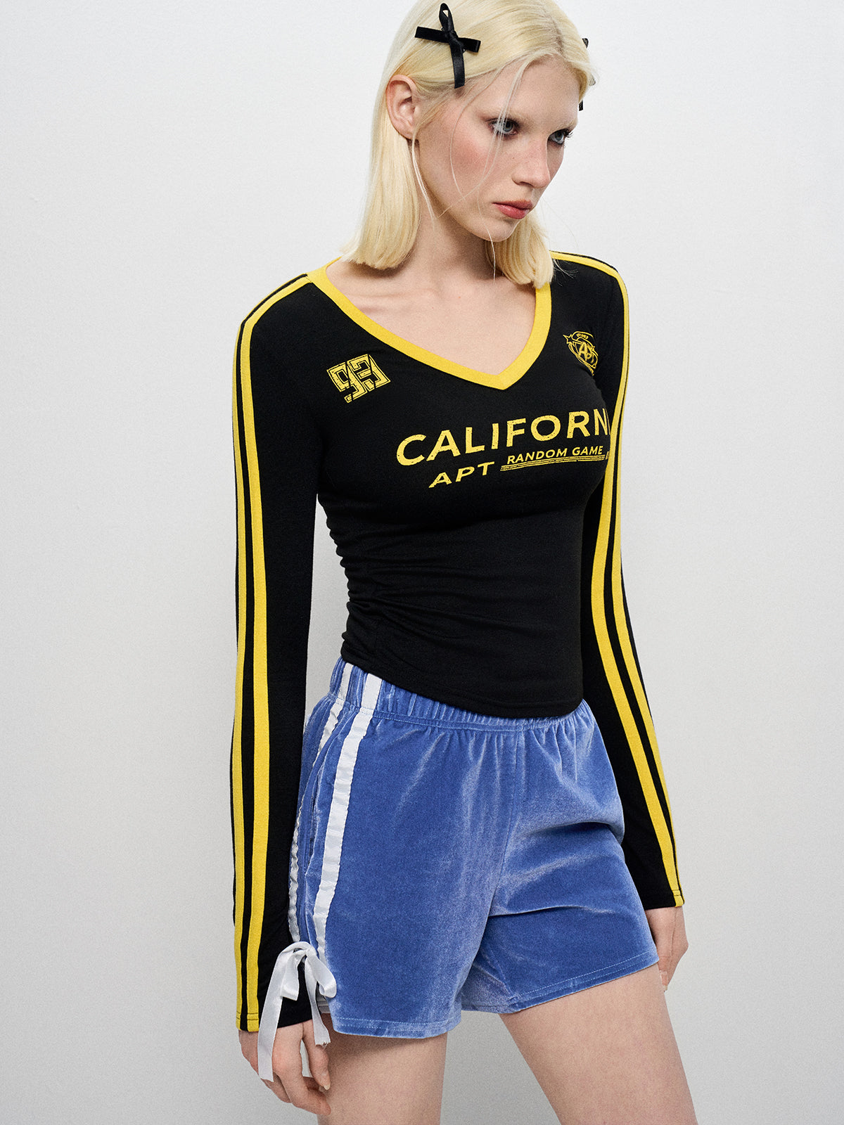 Blokette Cloudy Touch Jersey Sleeve Tee - Black Ink