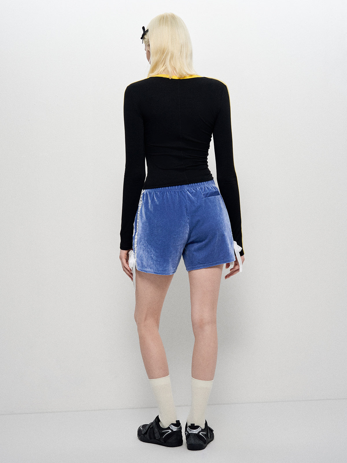 Blokette Cloudy Touch Jersey Sleeve Tee - Black Ink