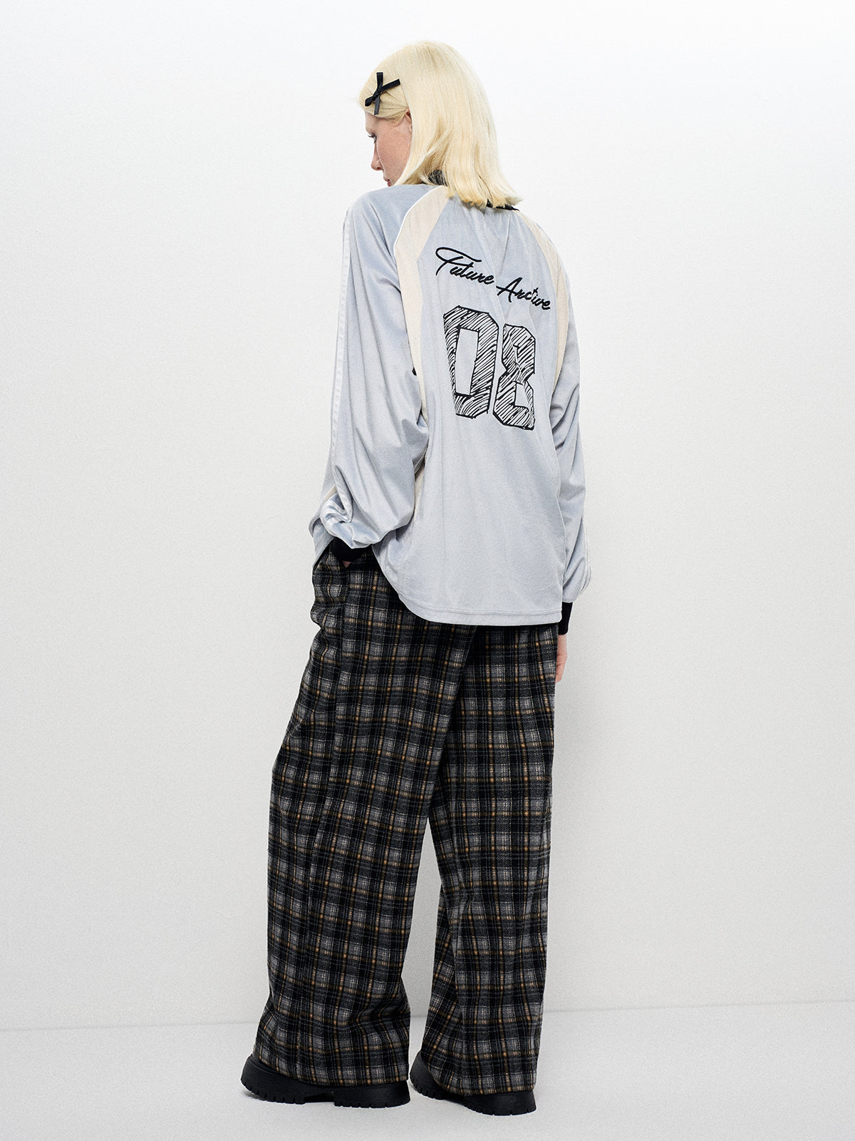 Slumber Check Pants - Charcoal Haze