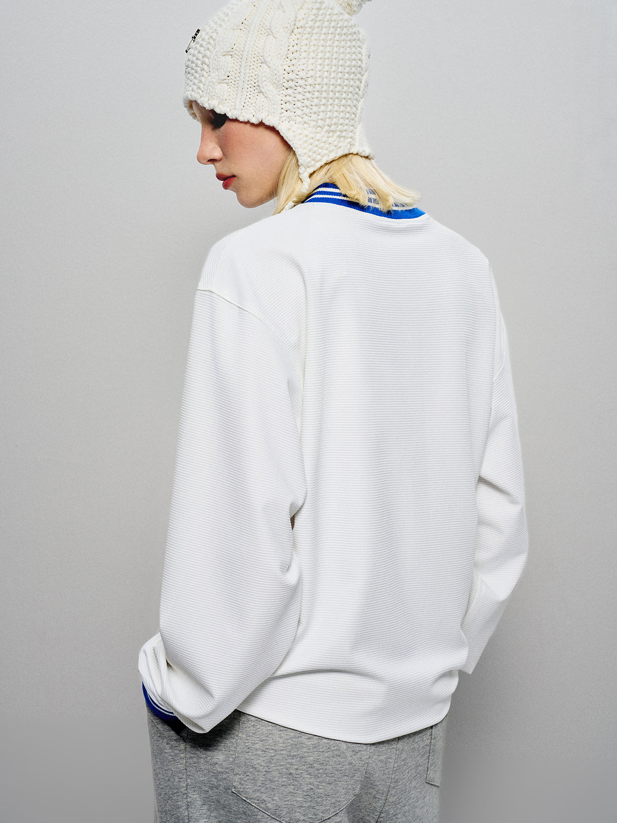Speed-Dry Classy Cloud Sweatshirt - Pure White