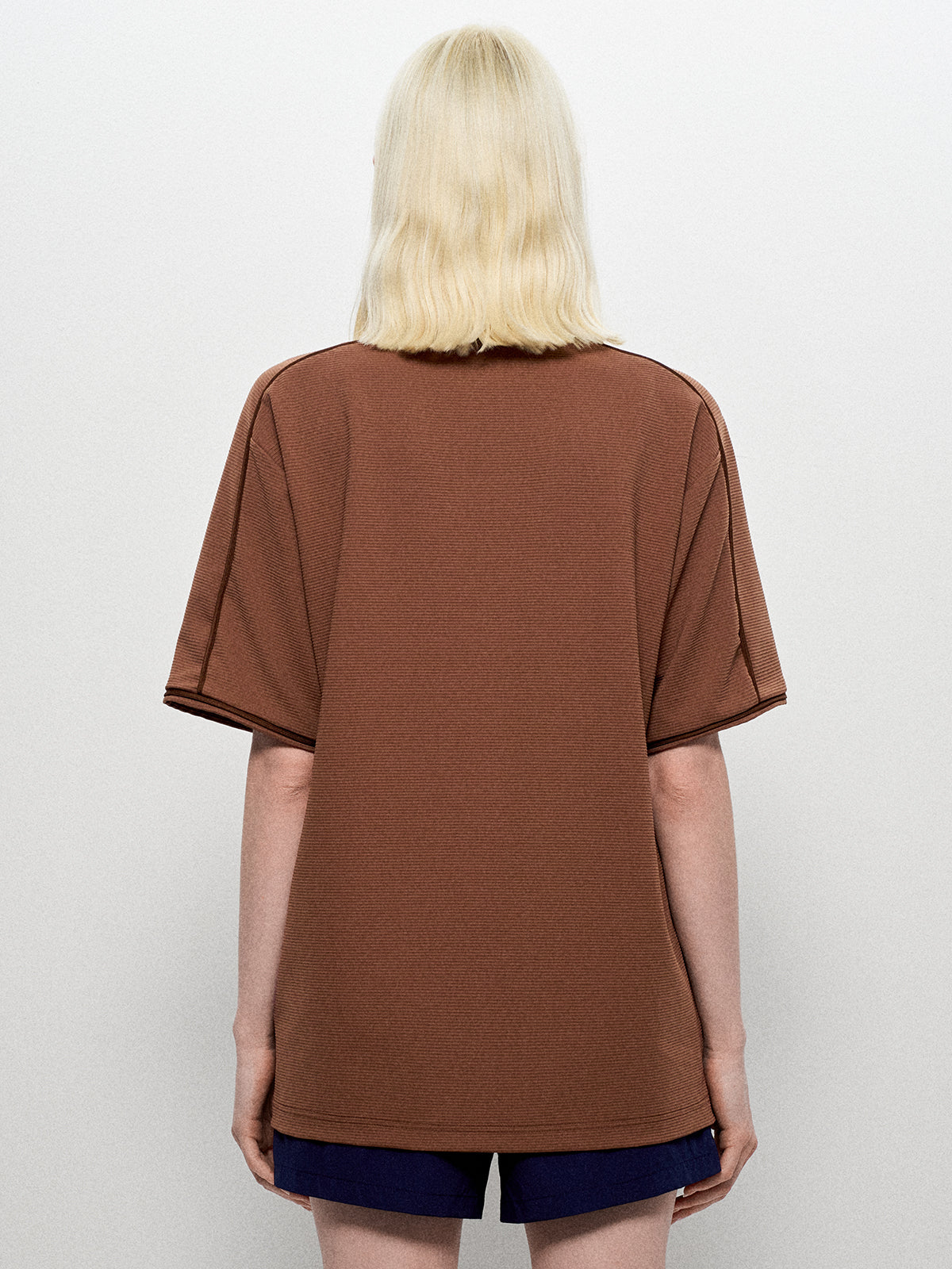 Breathable Speed-Dry Travel Tee - Dusty Brown