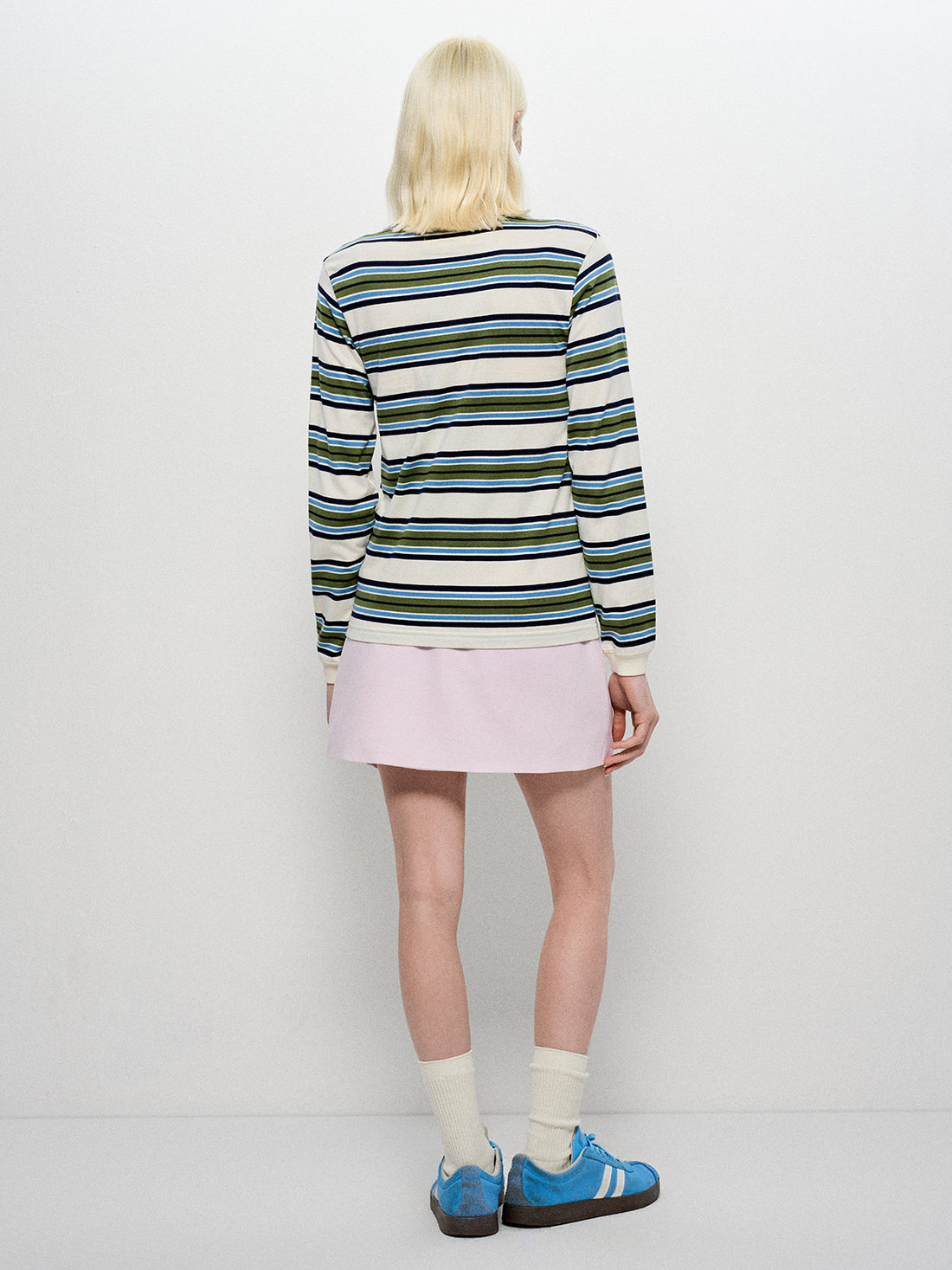 Quiet Bow Line Skirt - Blush Minimal