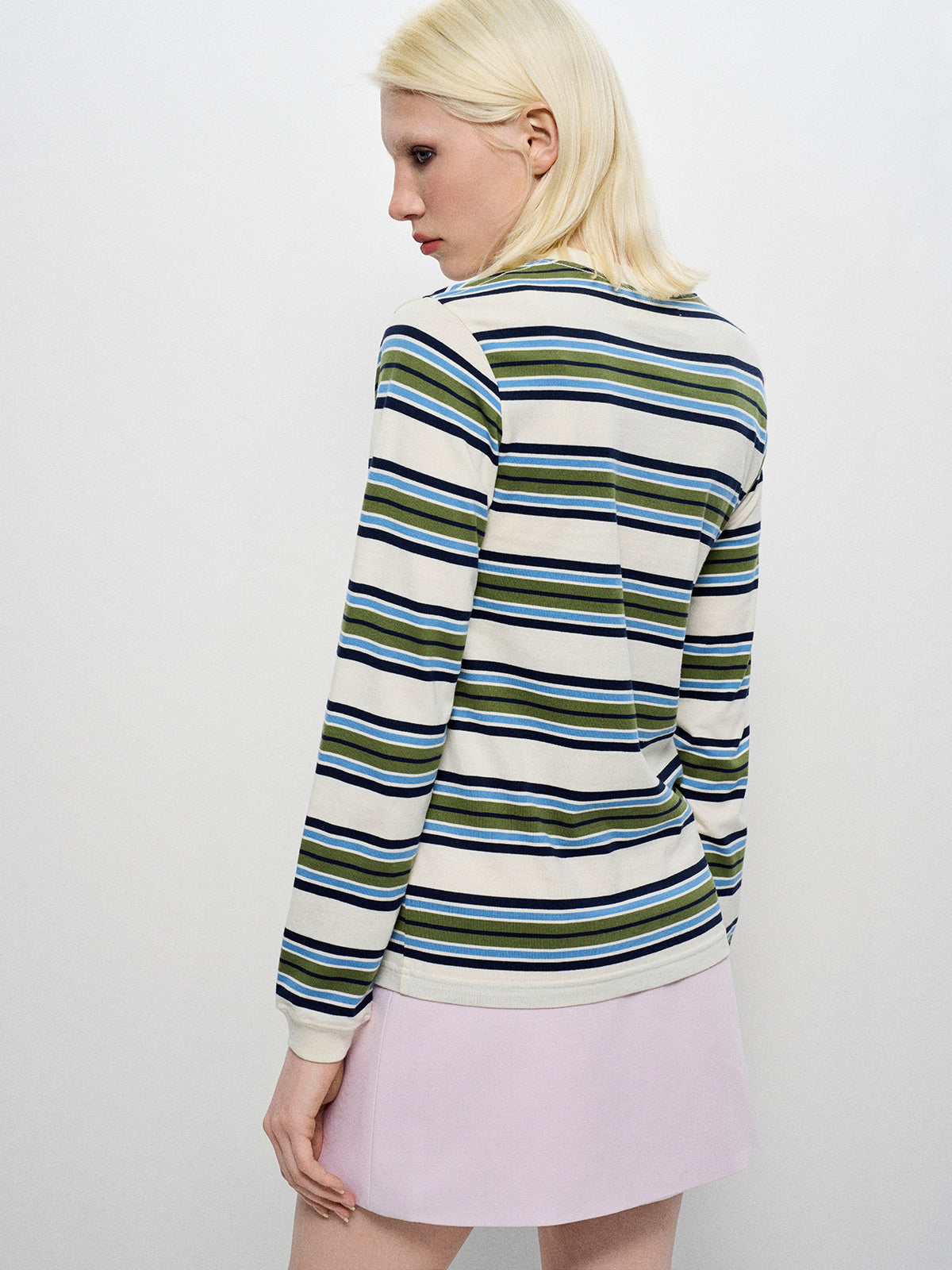 Nautical Whisper Sleeve Top - Ocean Stripe