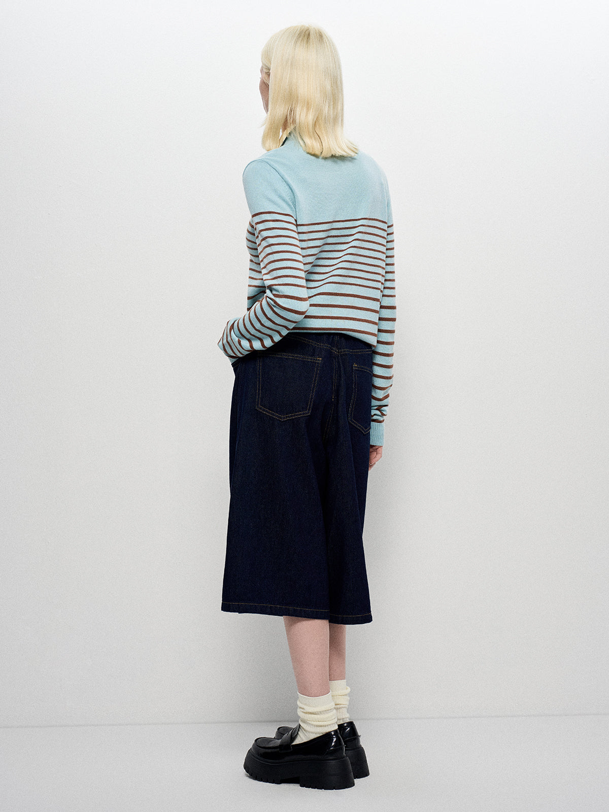 Metro Breeze Midi Jeans - Denim Haze