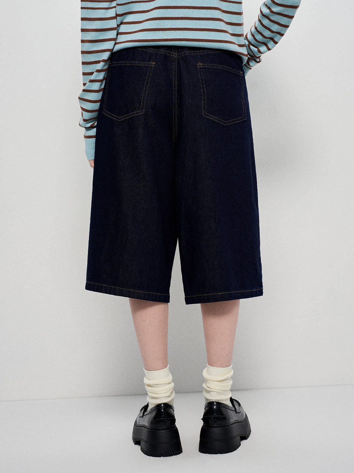 Metro Breeze Midi Jeans - Denim Haze