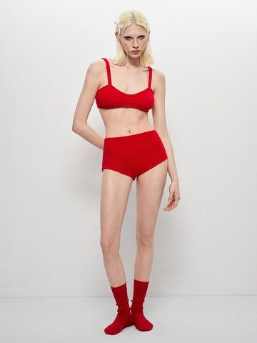 Knit Secret Set Bra - Fiery Red