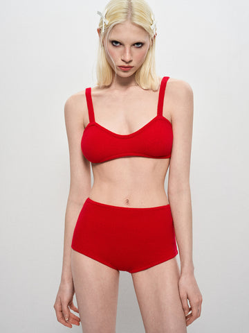 Knit Secret Set Brief - Fiery Red
