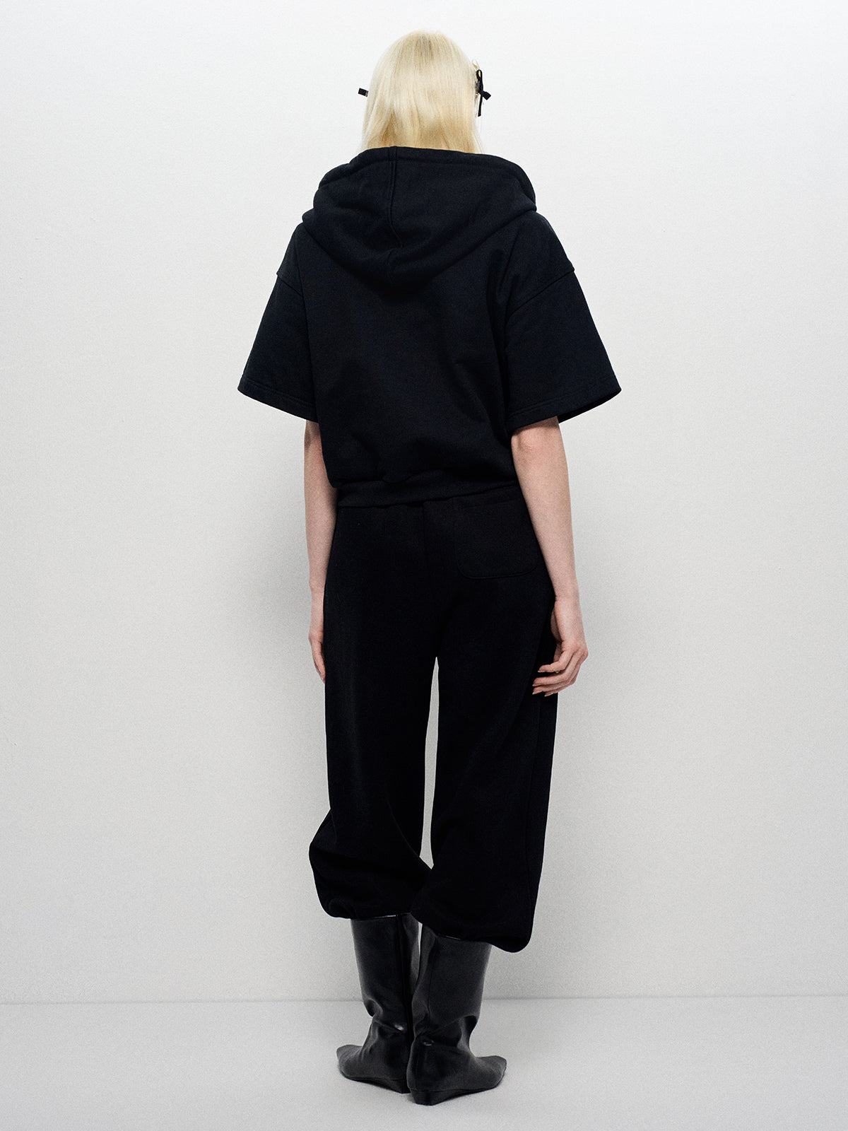 Pearl Rebel Set Laced Sweatpant - Noir Whisper
