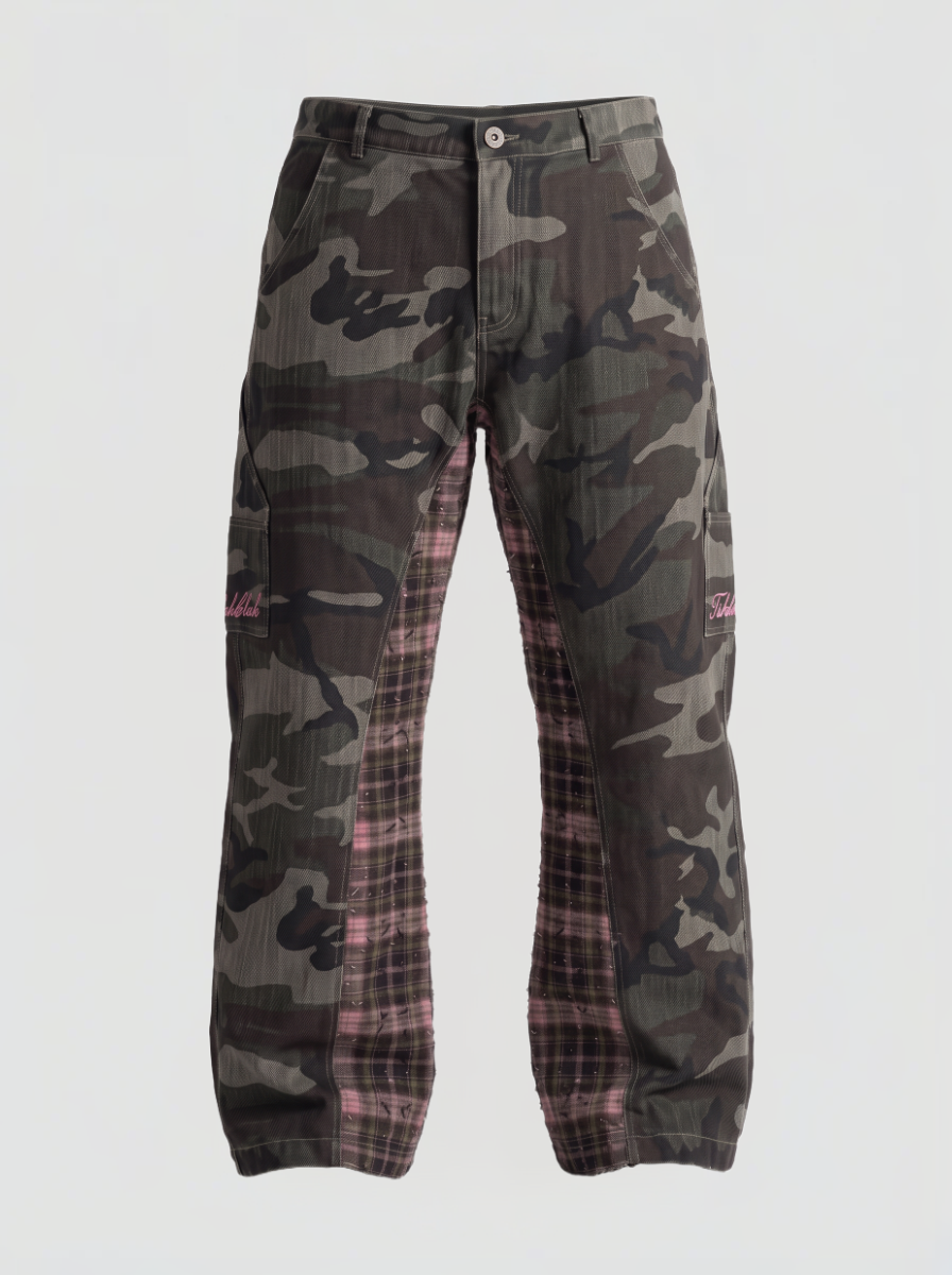 Weekday Outdoor Wide-leg Multi-Pocket Cargo Maxi Pants - Black