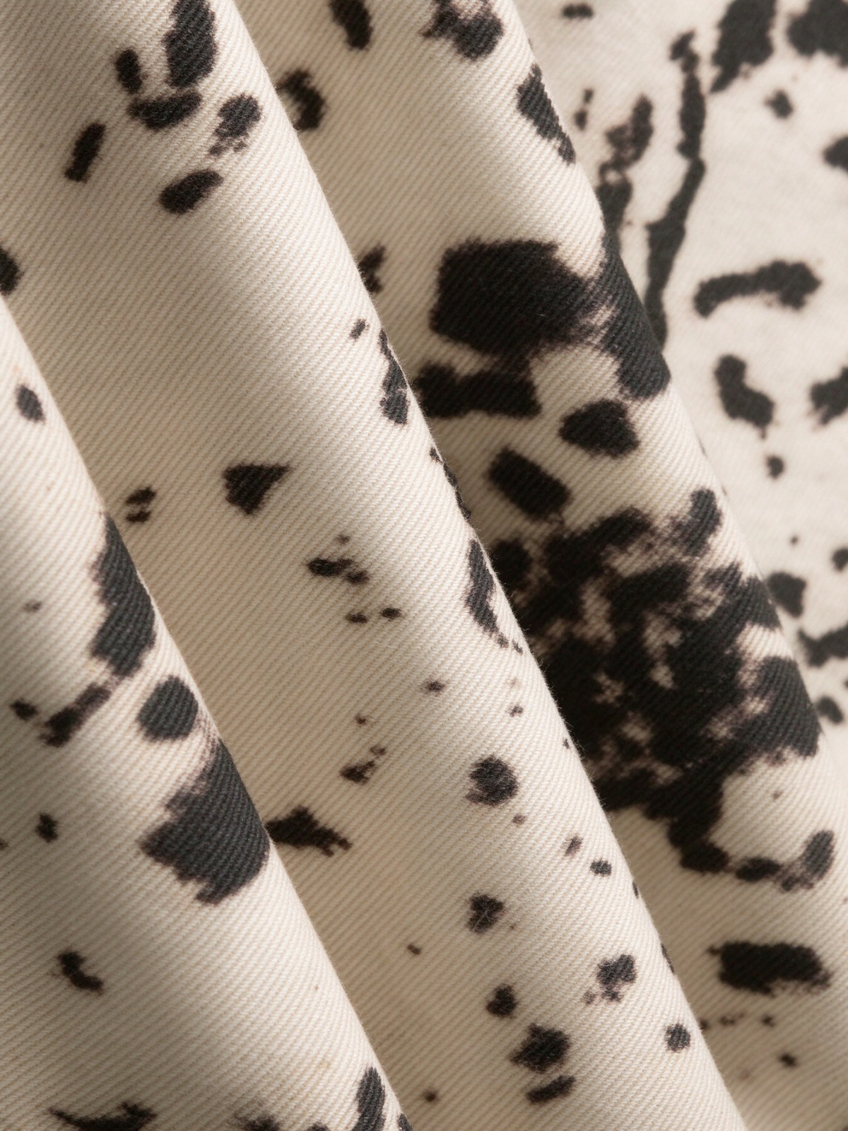 Brick Lane Wide-leg Abstract Pattern Drawstring Maxi Pants - Black/White