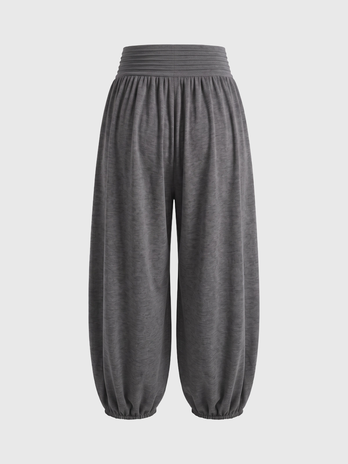 Co-ed Dorm Baggy Gathered Balloon Pants - Grey