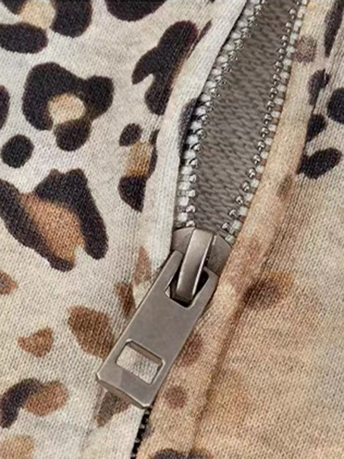 American Club Baggy Vintage Patterned Button-up Jacket - Grey
