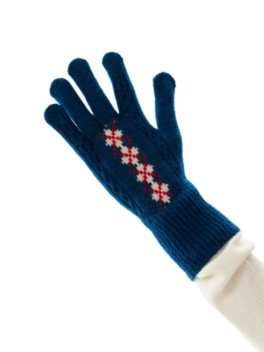 Old Campus Knit Gloves – Deep Blue