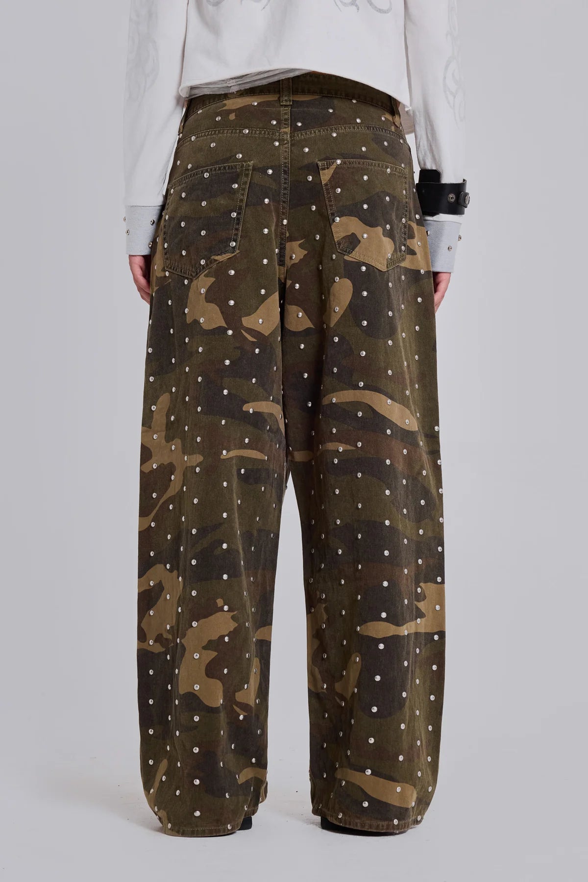 Weekday Outdoor Wide-leg Camouflage Cargo Maxi Pants - Brown