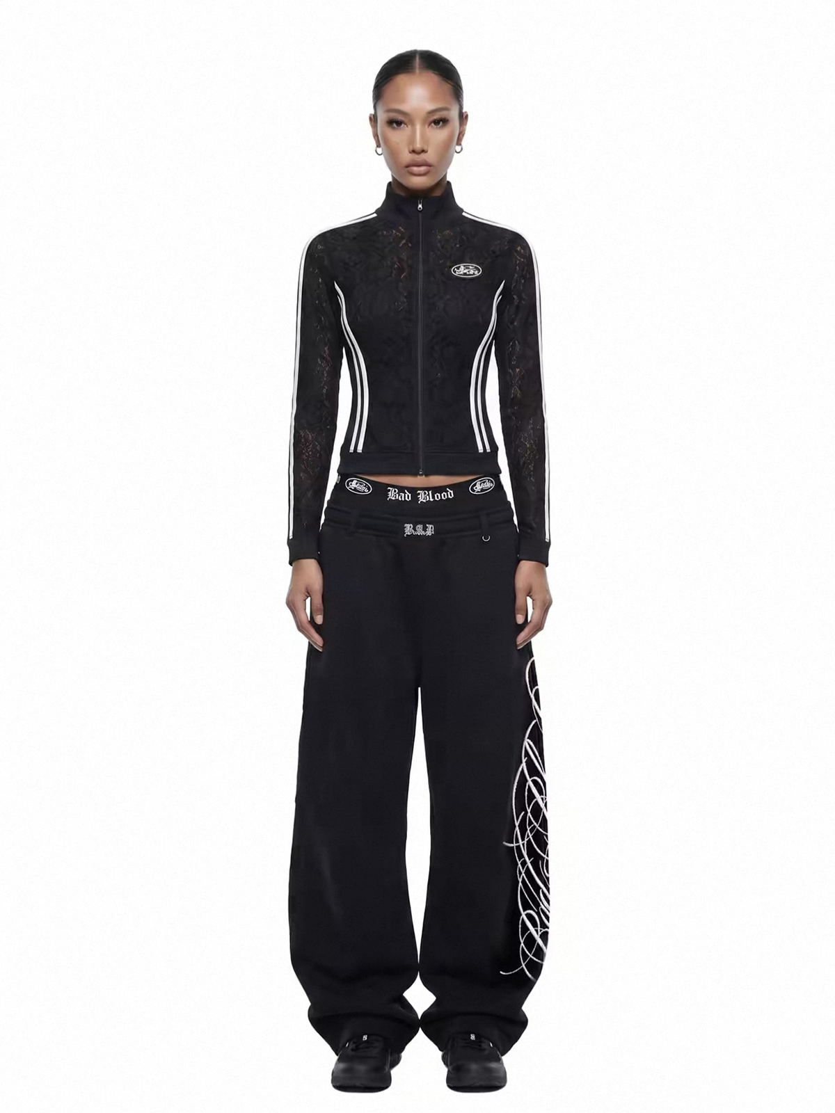 Weekday Outdoor Wide-leg Multi-Pocket Cargo Maxi Pants - Black