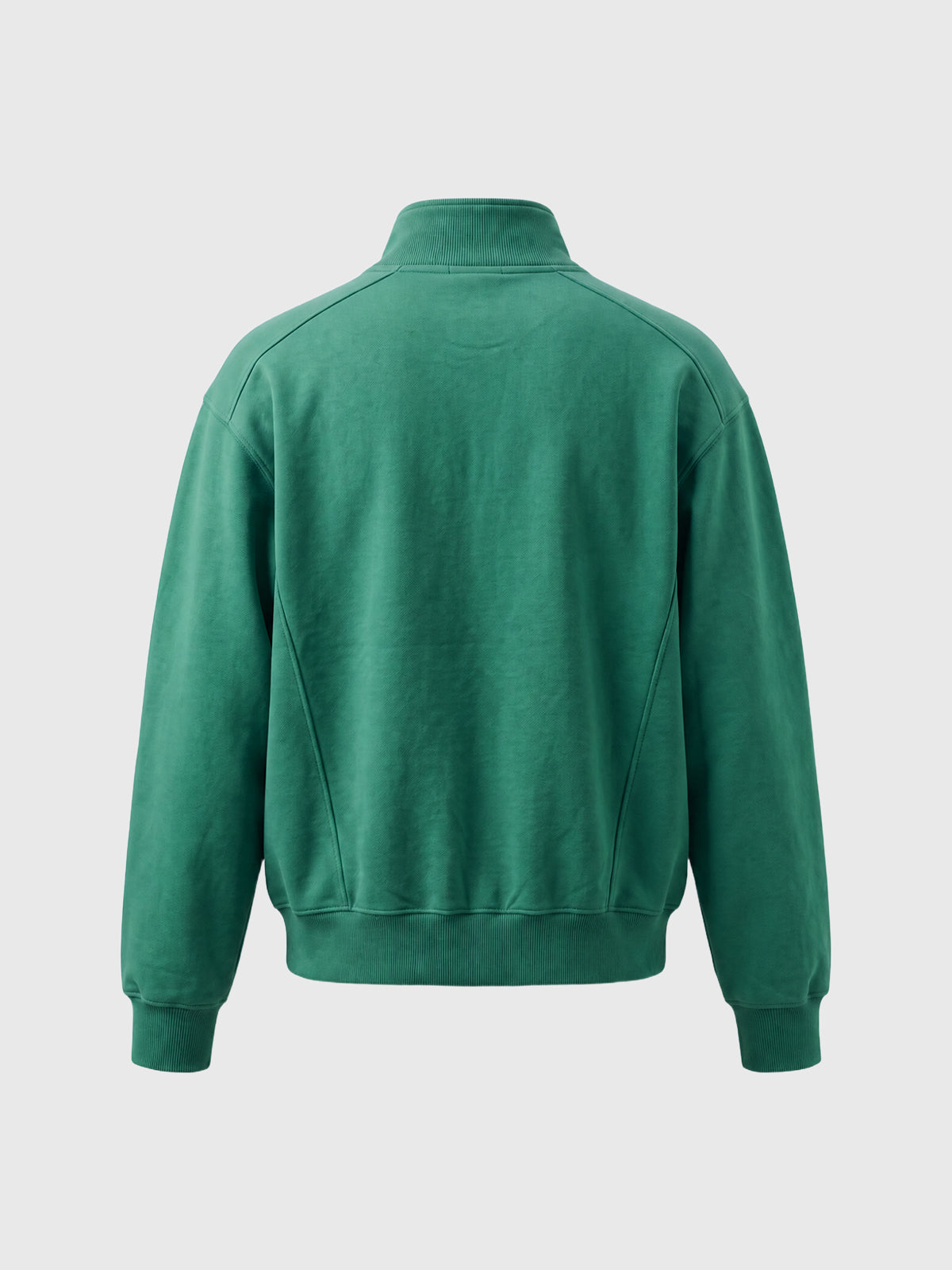 American Club Baggy Half-Zip Fleece Sweatshirt - Green