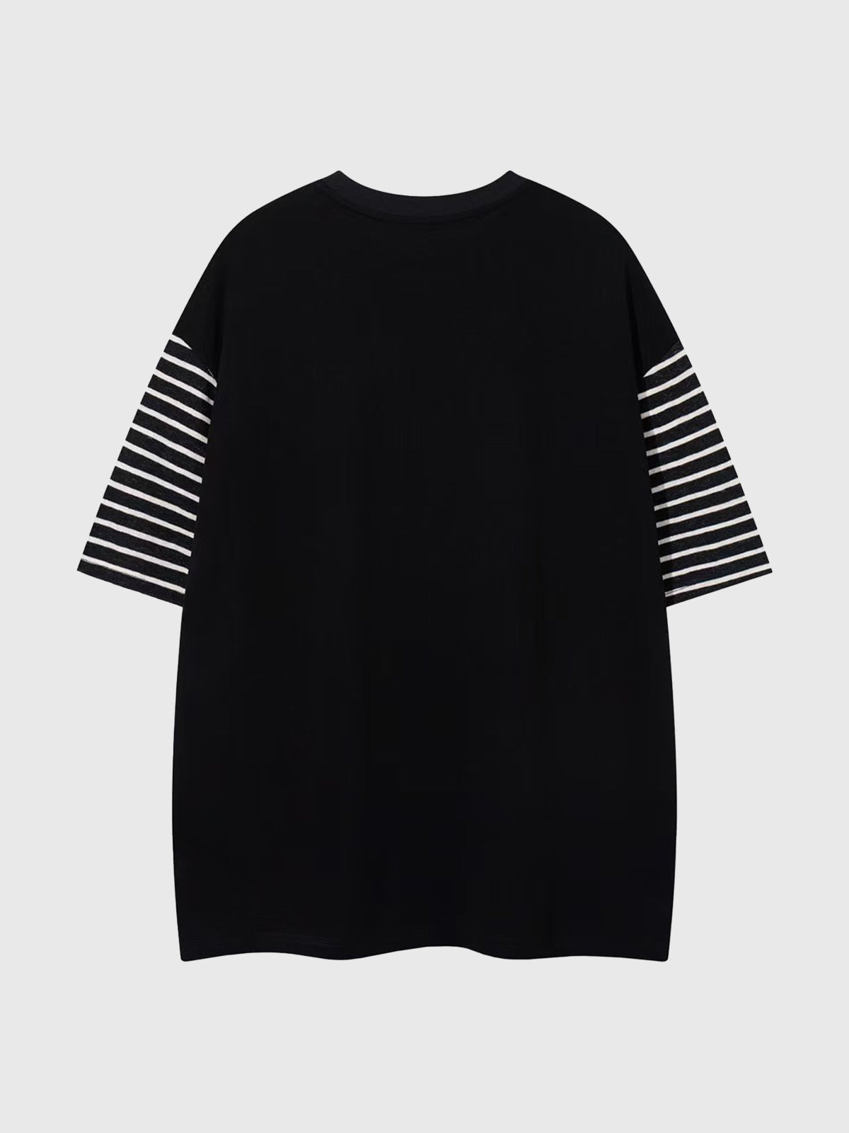 Mixed Signal Stripe Tee - Ink Black