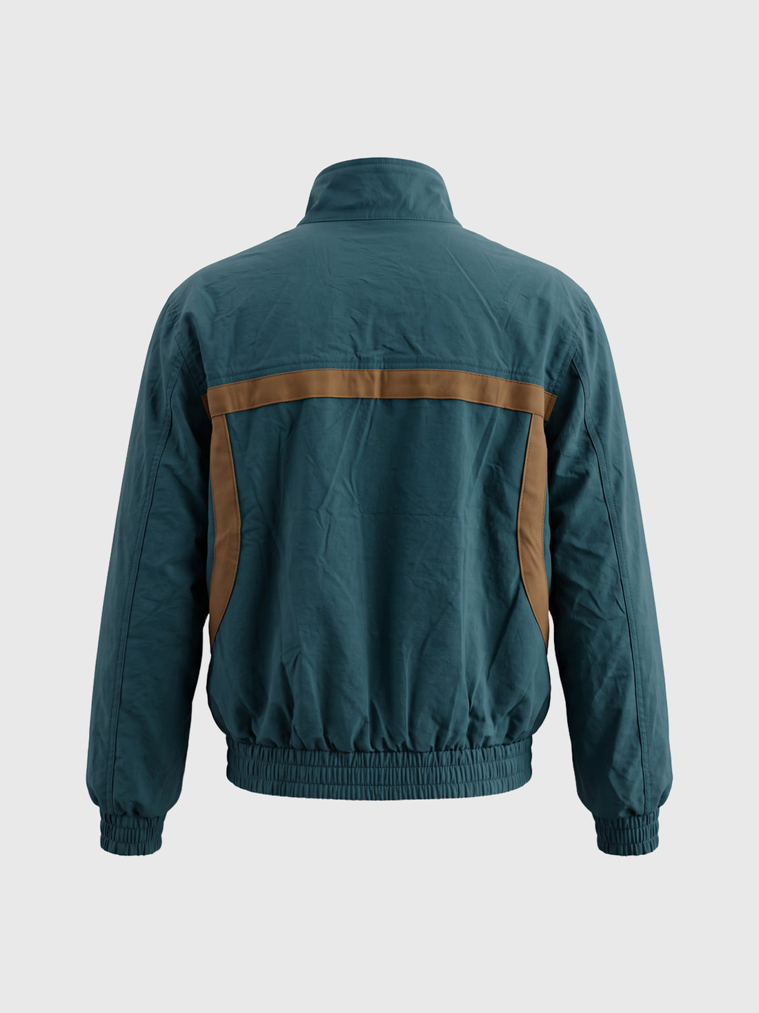 Weekday Outdoor Baggy Contrast Panel Bomber Jacket - Blue