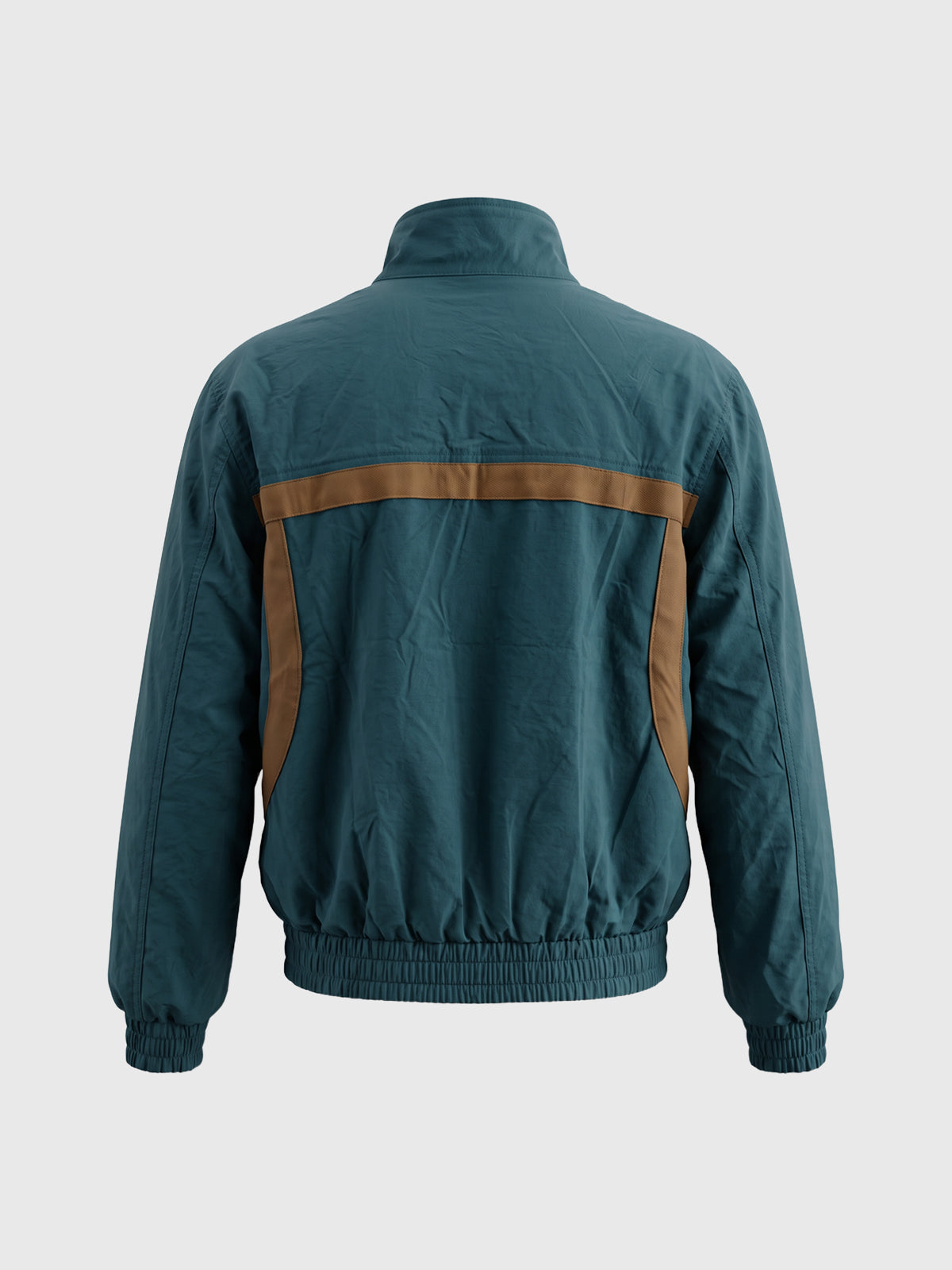 Weekday Outdoor Baggy Contrast Panel Bomber Jacket - Blue