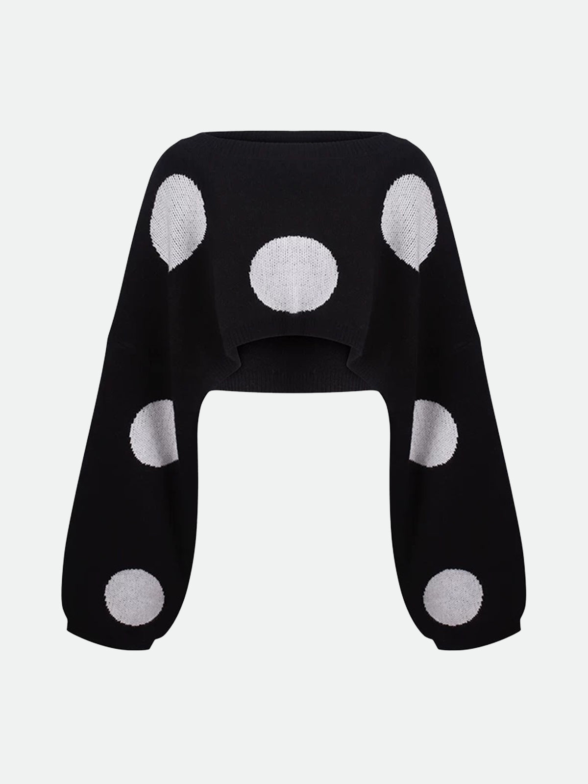 Soft Alibi Dot Sweater – Midnight Black