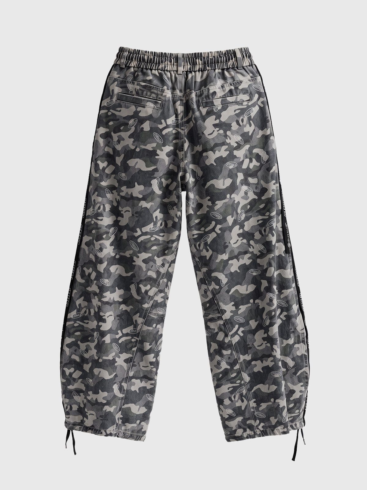 Weekday Outdoor Wide-leg Camouflage Cargo Pants - Grey