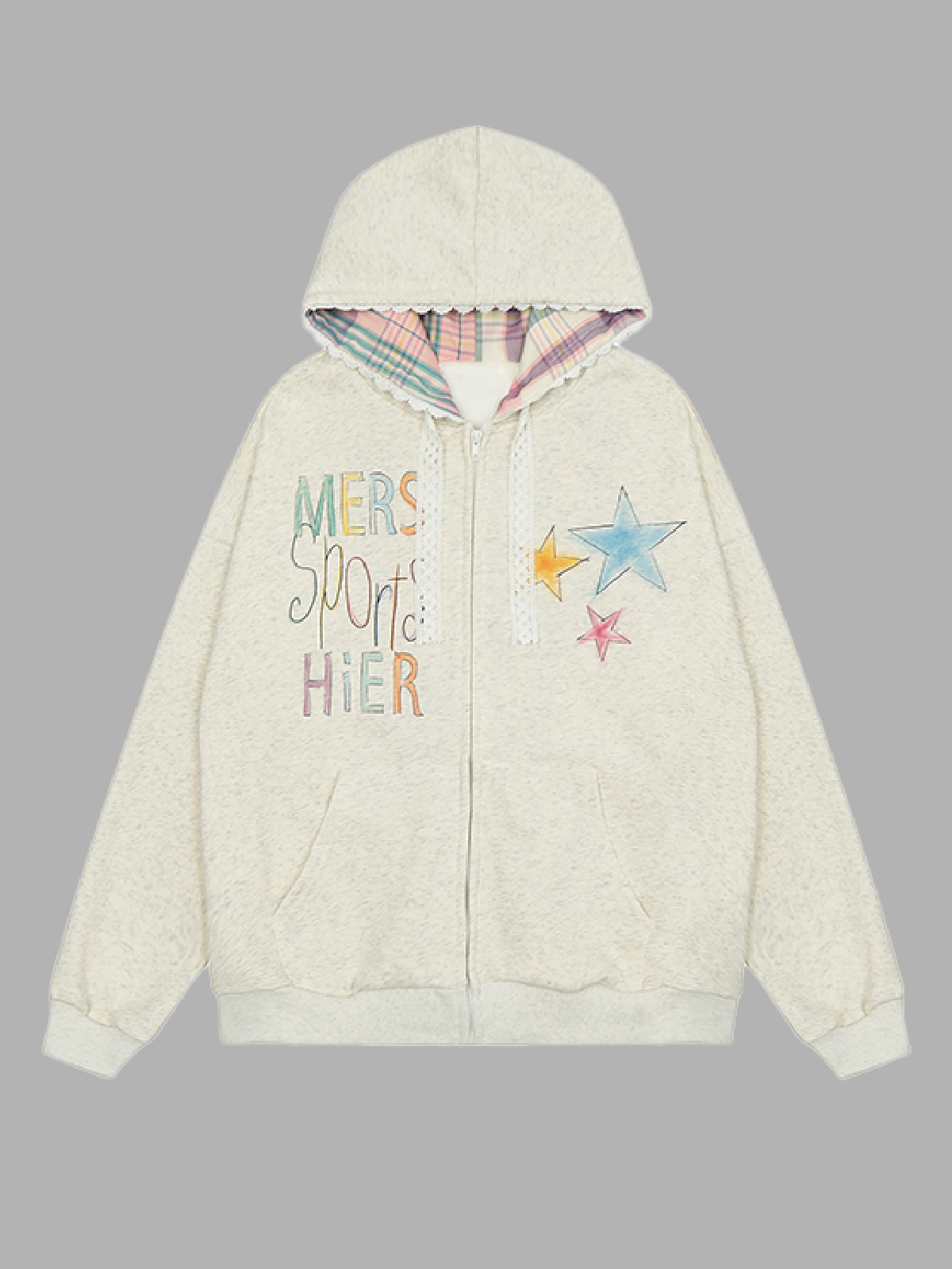 Doodle Daydream Hoodie - Cream Beige