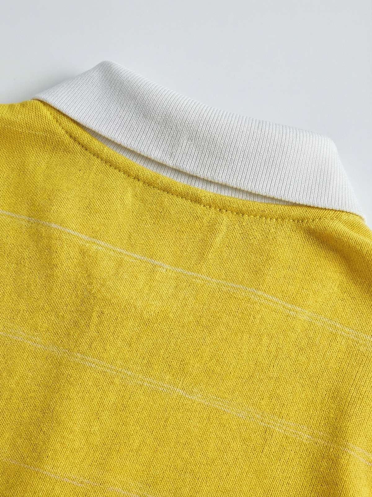 Varsity Jersey Polo - Mustard Yellow