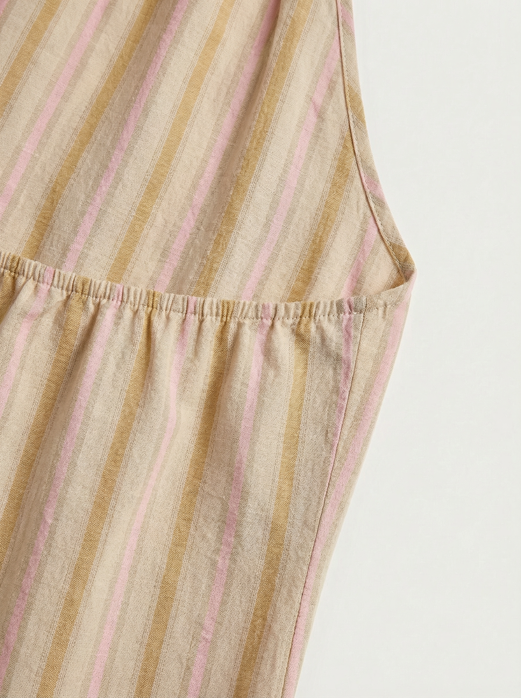 Dolled Office Halter Stripe Backless Top - Yellow