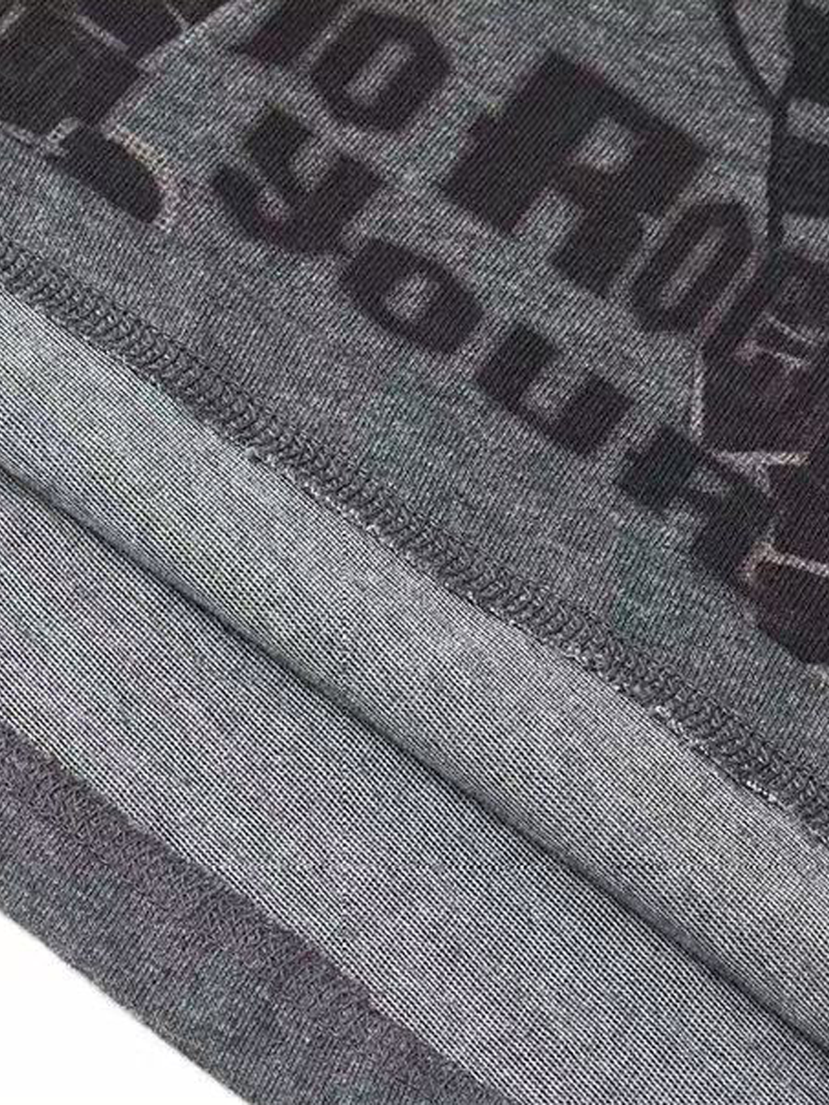Brick Lane Graphic Print Long Sleeve Tee - Charcoal