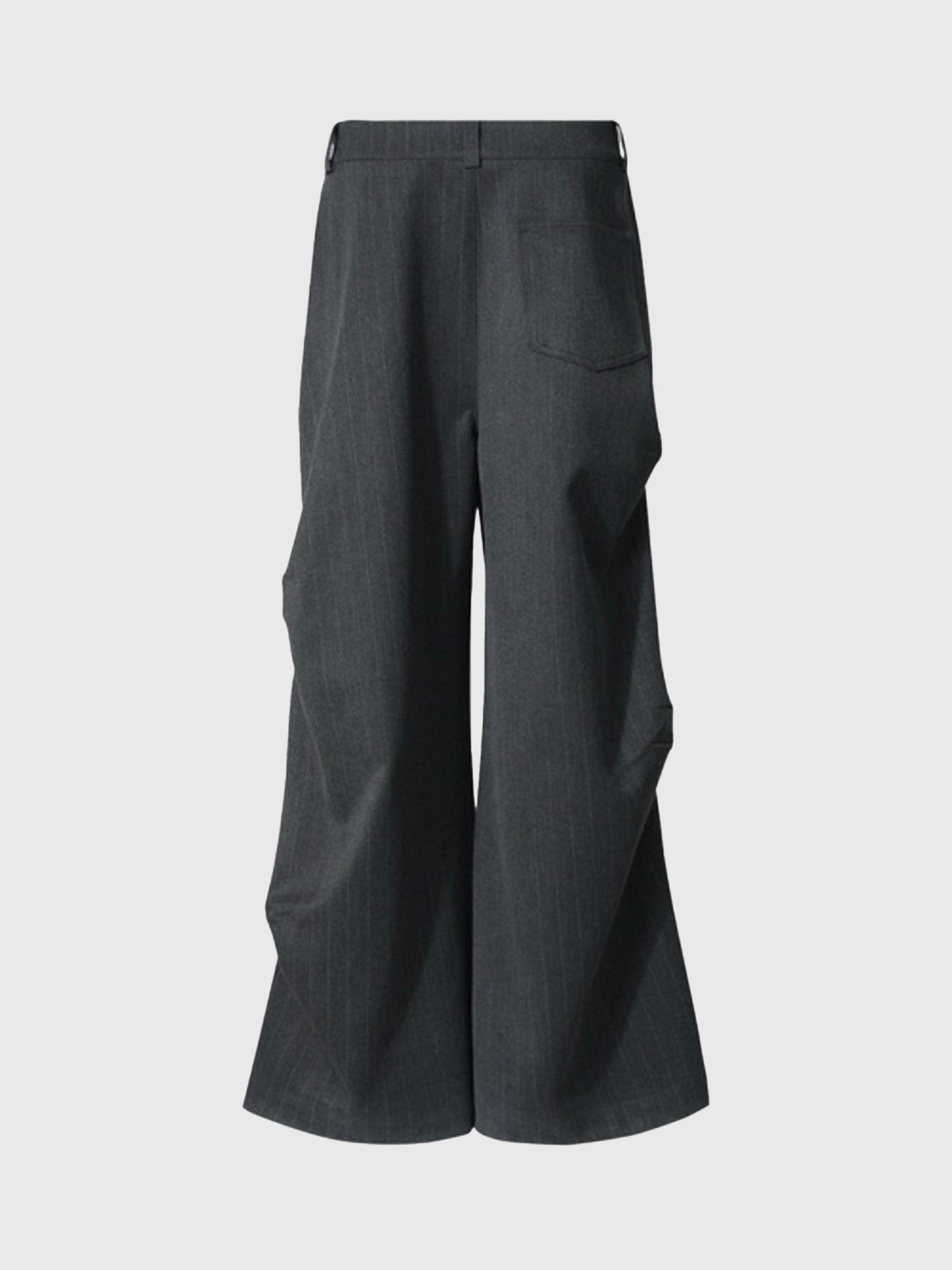 Low Key Signal Stripe Suit Pants – Dark Grey
