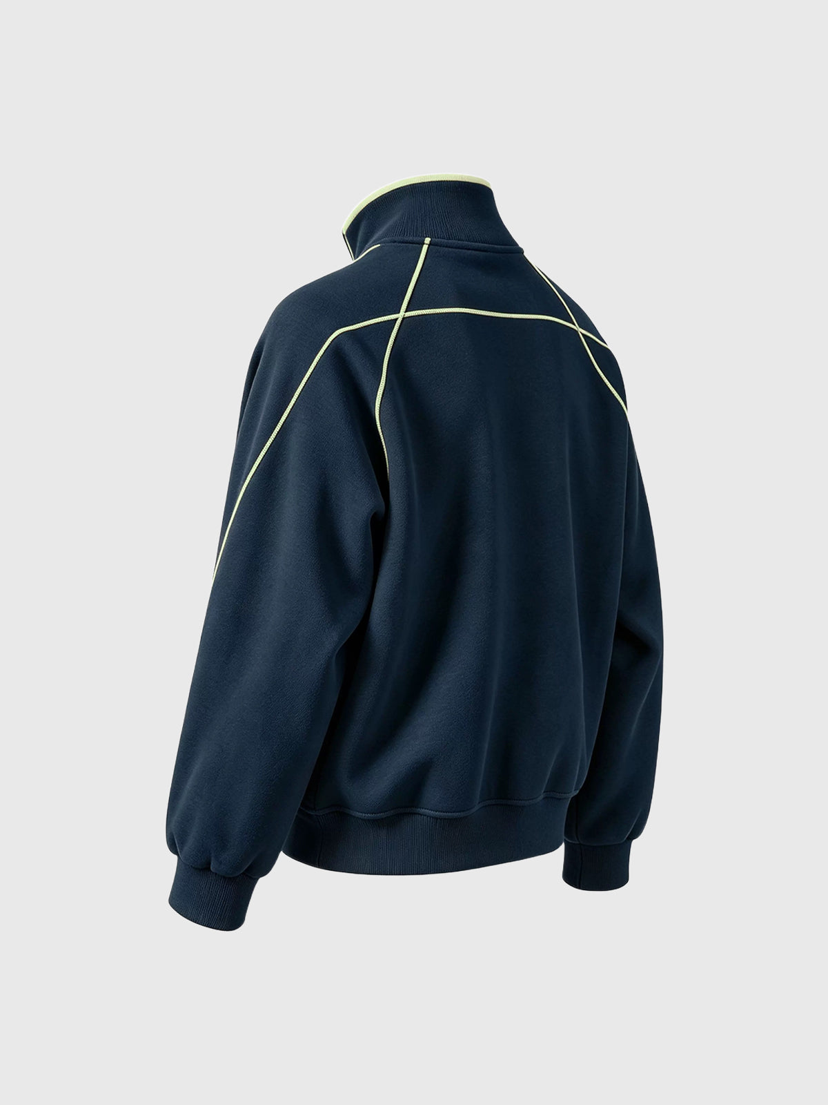 Weekday Outdoor Baggy High-Neck Zip-up Jacket - Blue