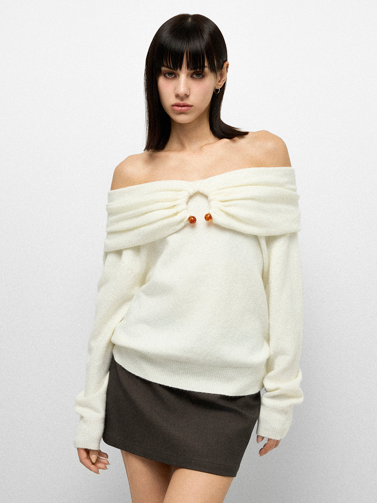 Candle Glow Sweater - Cream White